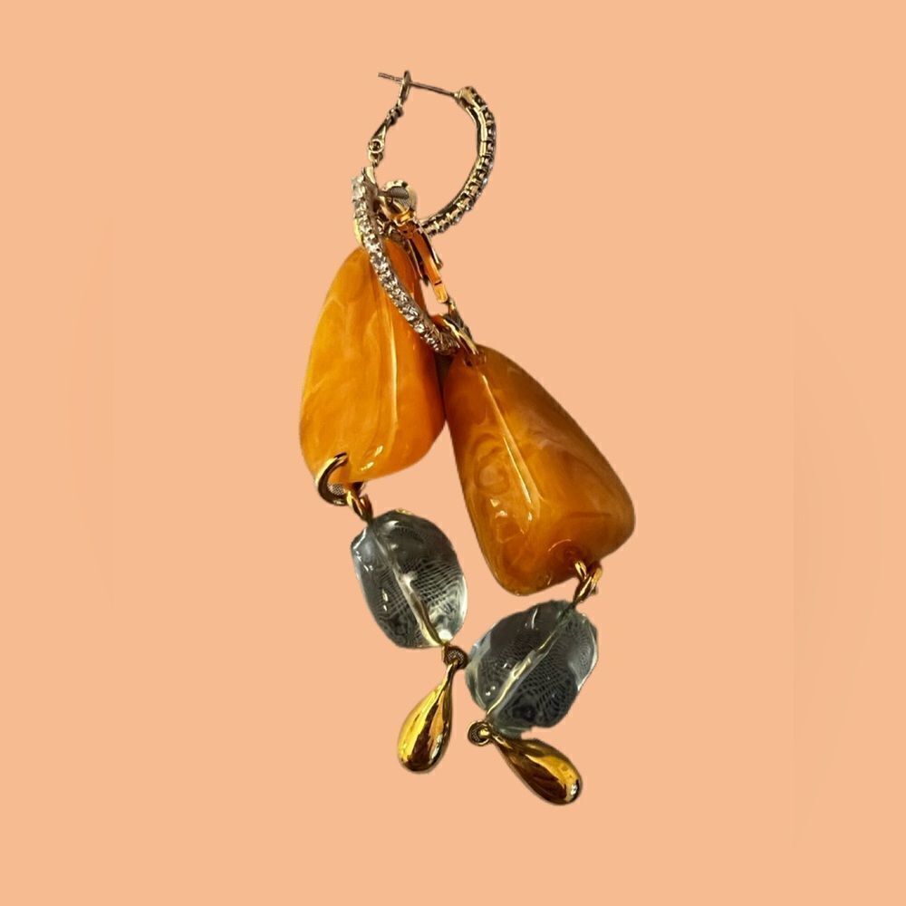 Dangle earrings with 3” drop from ear. - Picture 4 of 4